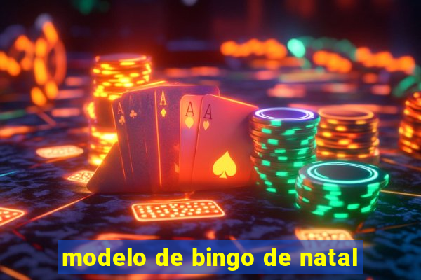 modelo de bingo de natal